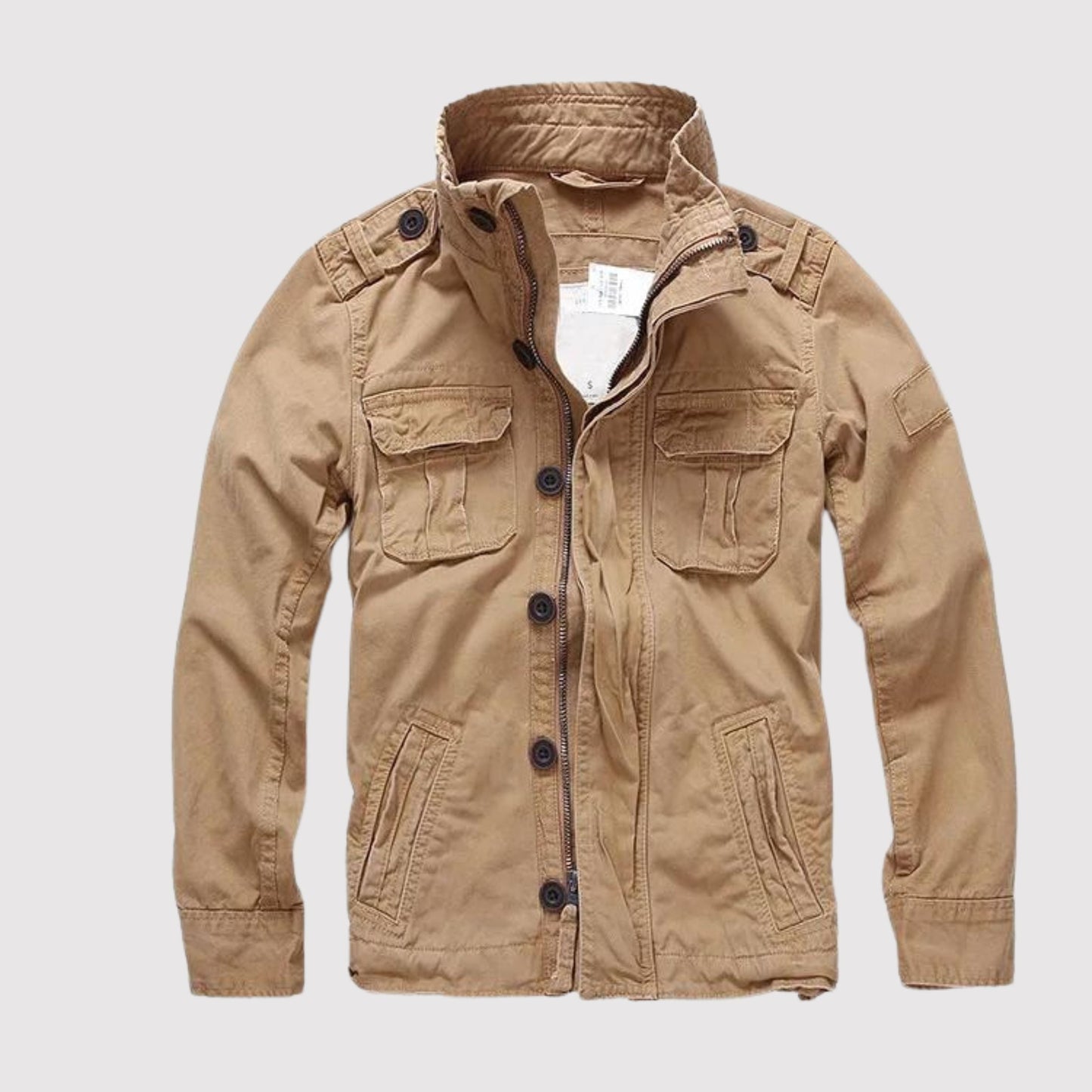 Samuel - Chaqueta de hombre estilo militar con estampado camuflaje
