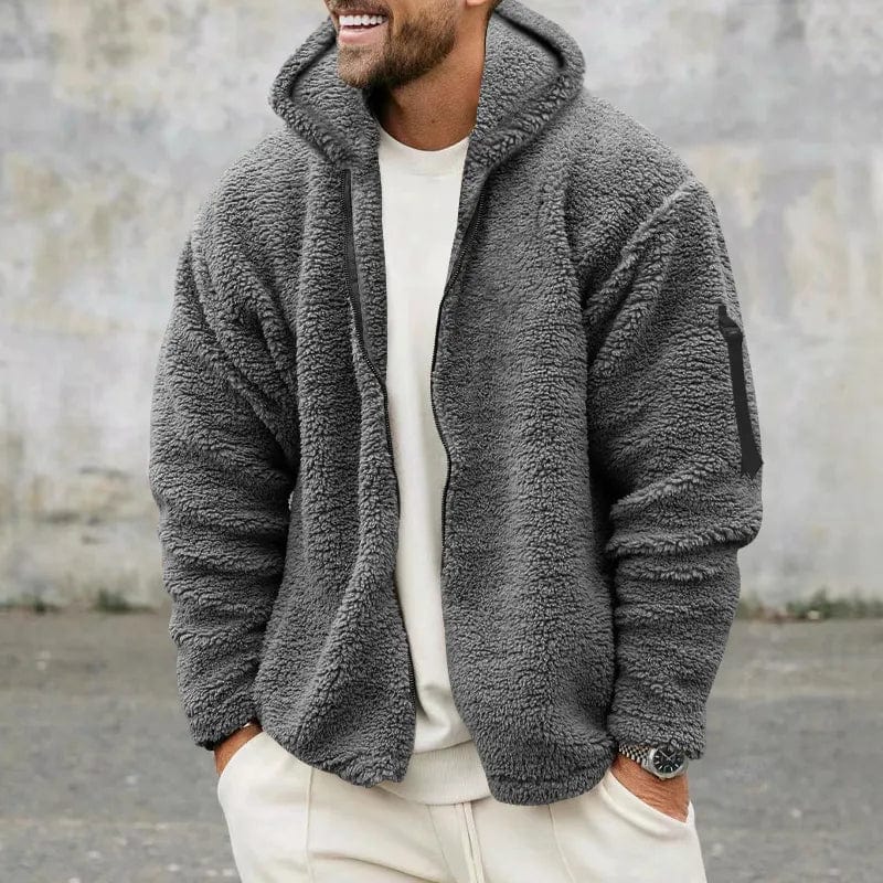 Ethan – Chaqueta lana polar con capucha para hombre