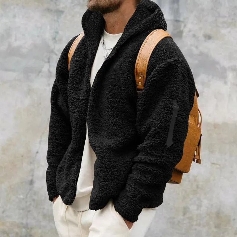 Ethan – Chaqueta lana polar con capucha para hombre