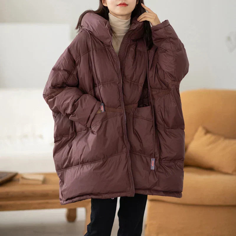 Natalia - Chaqueta acolchada de mujer oversize con capucha