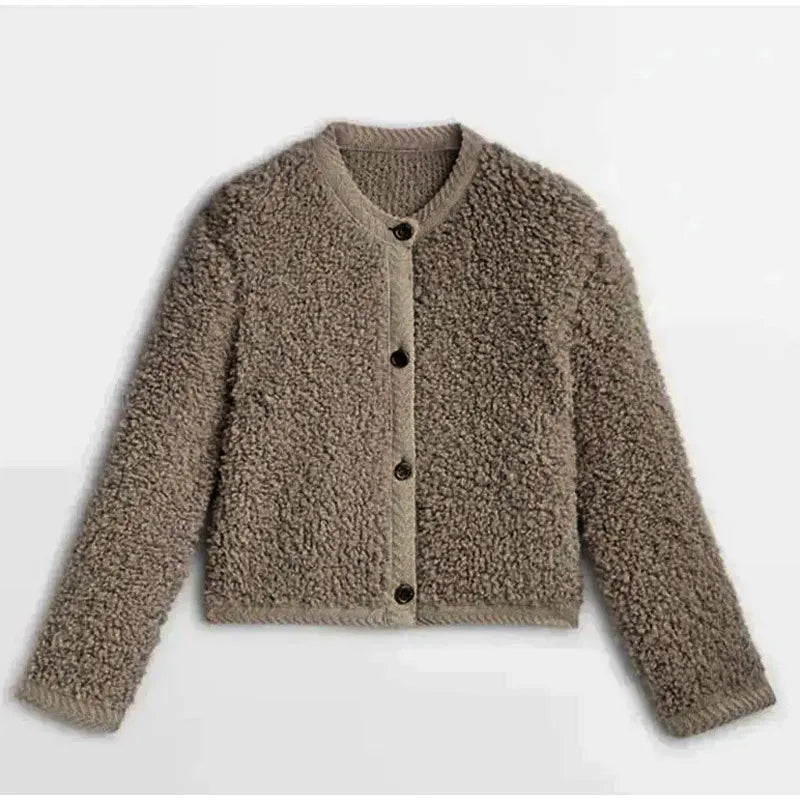 Clara - Chaqueta corta de borreguito mujer