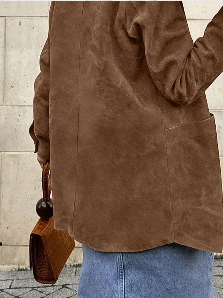 Nidia | Chaqueta marrón elegante para mujer