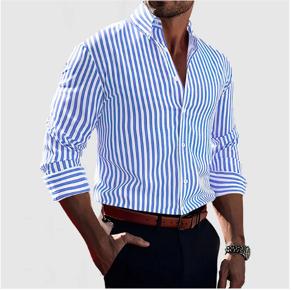 Tomás – Camisa de Rayas Slim Fit para Hombre