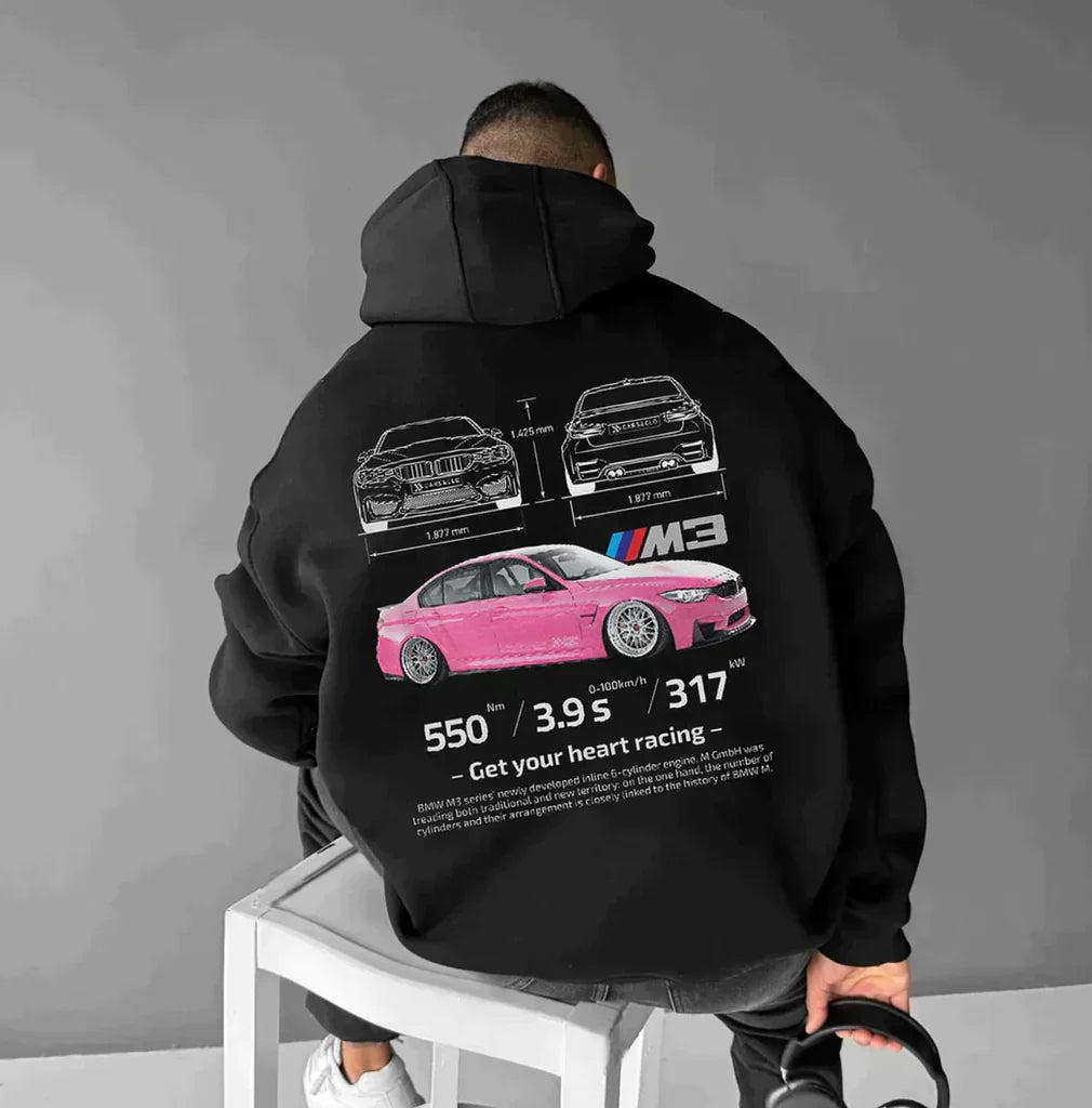 Mateo - Sudadera con capucha unisex diseño coche deportivo