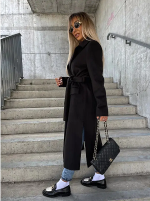 Layla – Abrigo largo elegante para mujer