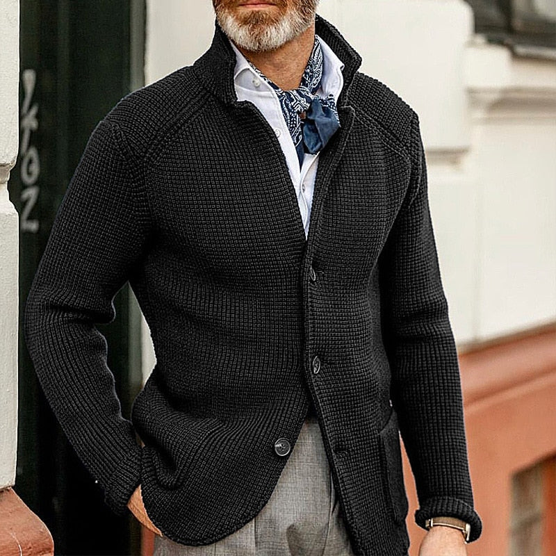 Héctor - Chaqueta de punto para hombre con botones