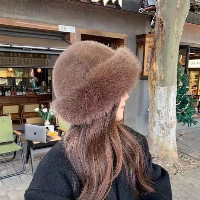 Helena – Sombrero de pelo sintético suave invierno mujer