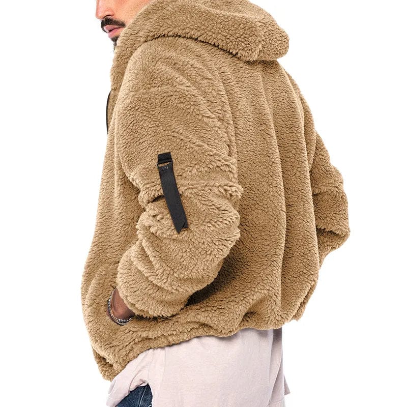 Ethan – Chaqueta lana polar con capucha para hombre