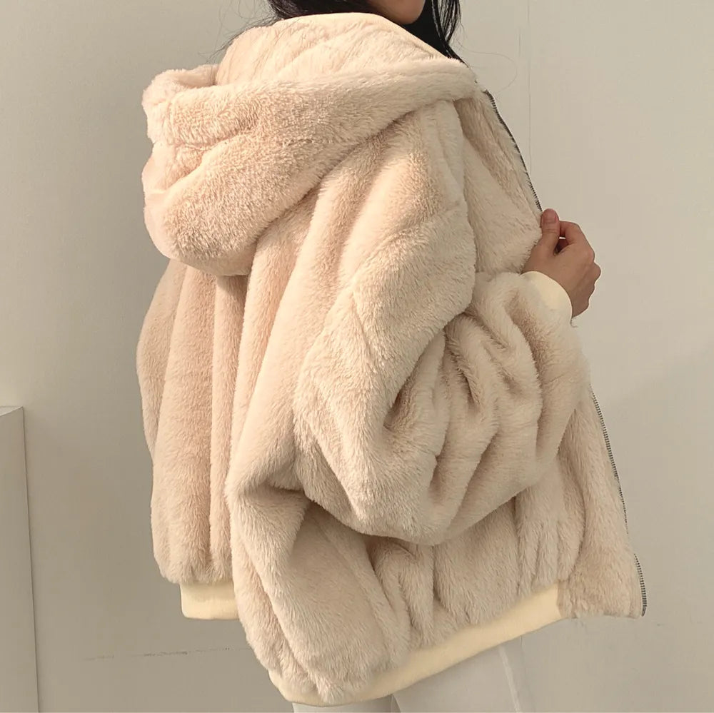 Lucia - Chaqueta acolchada con forro suave y capucha mujer