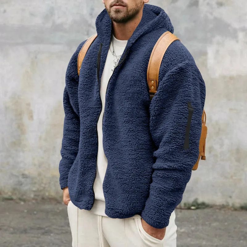Ethan – Chaqueta lana polar con capucha para hombre