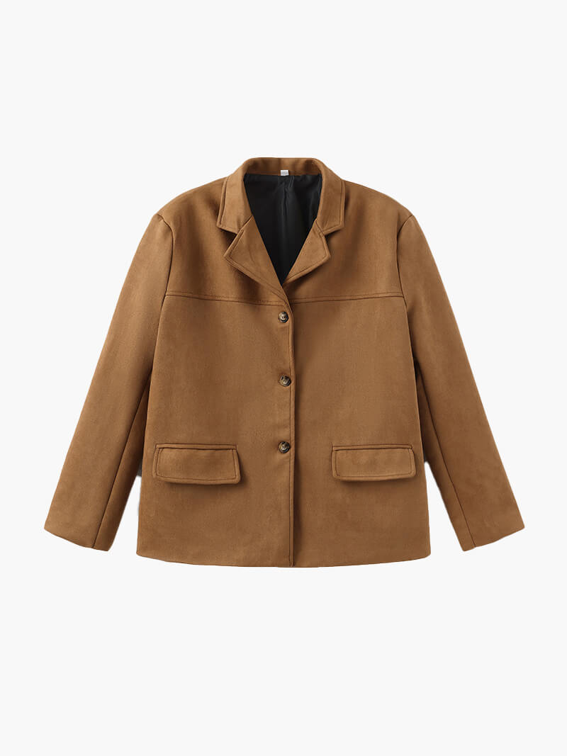 Marina - Chaqueta Mujer de Ante con Botones