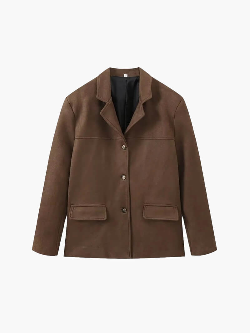 Marina - Chaqueta Mujer de Ante con Botones