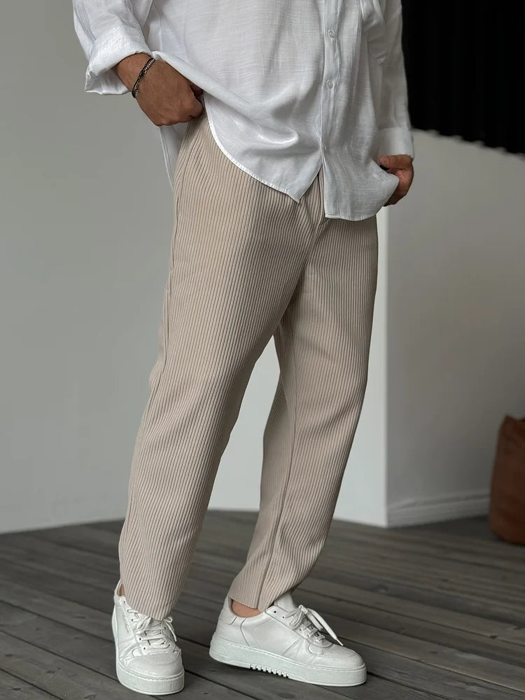 Diego - Pantalón plisado hombre casual