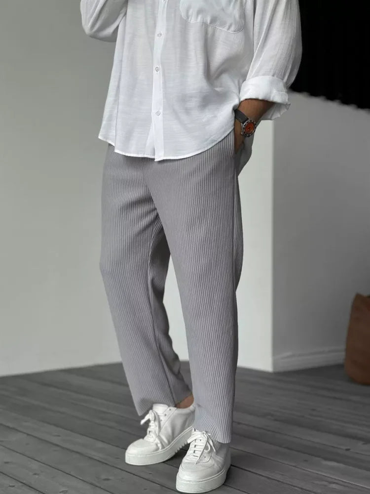 Diego - Pantalón plisado hombre casual