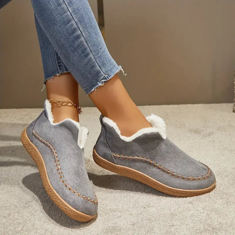 Paula - Zapatillas de mujer estilo casual con forro interior cálido