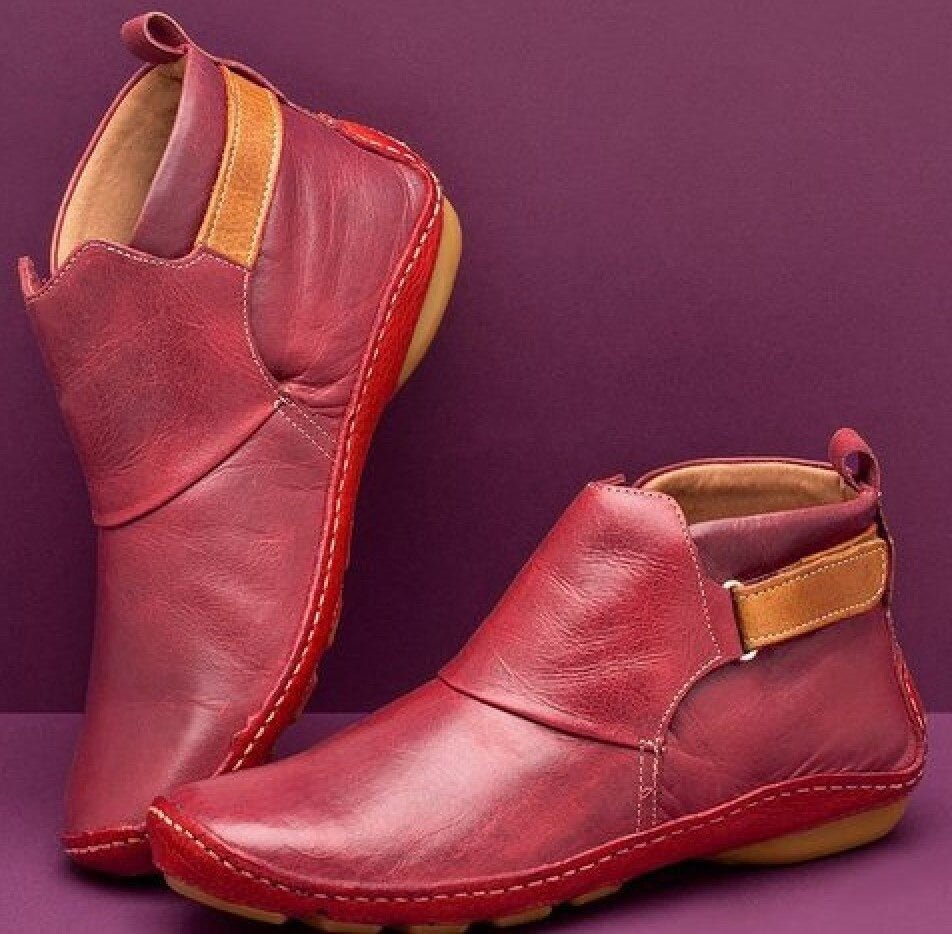 Sofía – Botines Femeninos de Cuero Artesanal