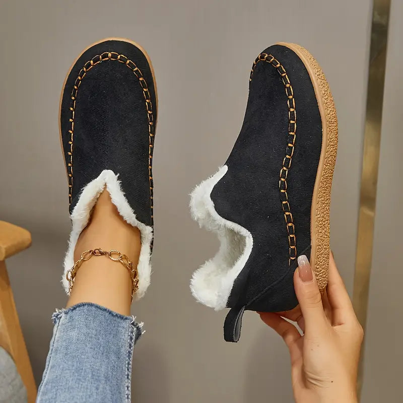 Paula - Zapatillas de mujer estilo casual con forro interior cálido