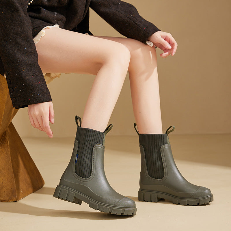 Sofía - Botines de mujer impermeables con caña elástica