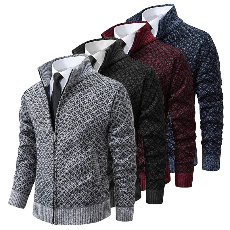 Jakub – Chaqueta de Punto Elegante con Cremallera para Hombre