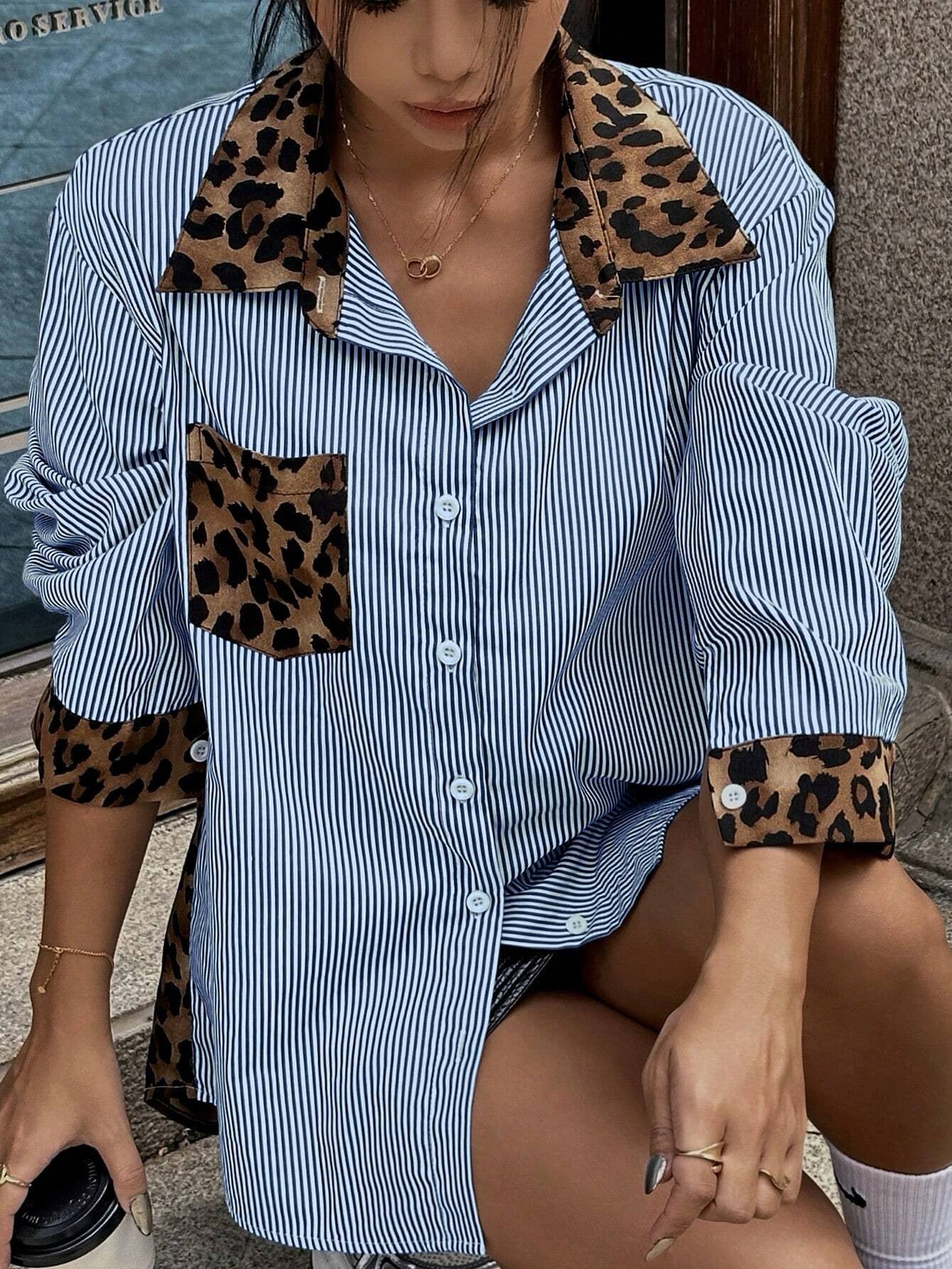 Valentina - Camisa de mujer estampado animal print