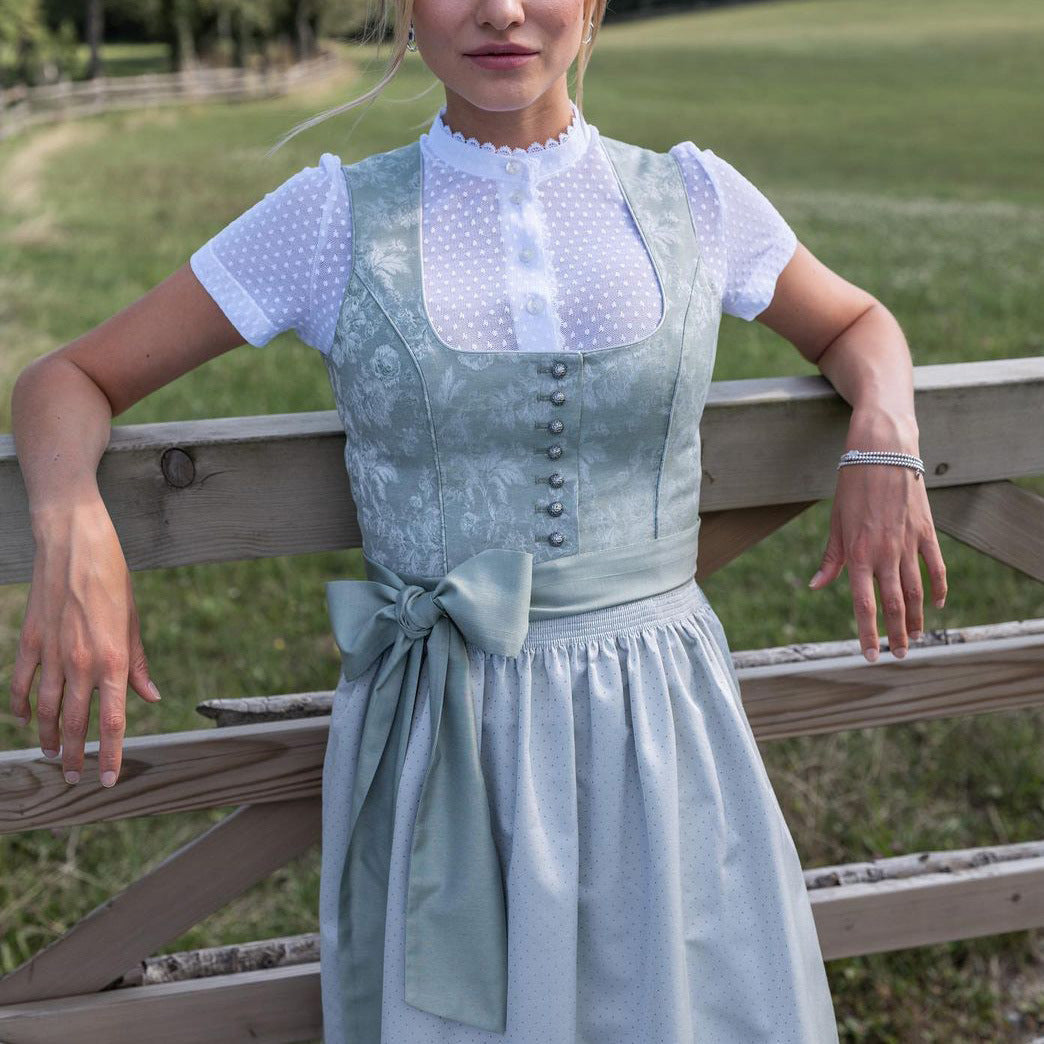 Elsa – Vestido Oktoberfest celeste con delantal