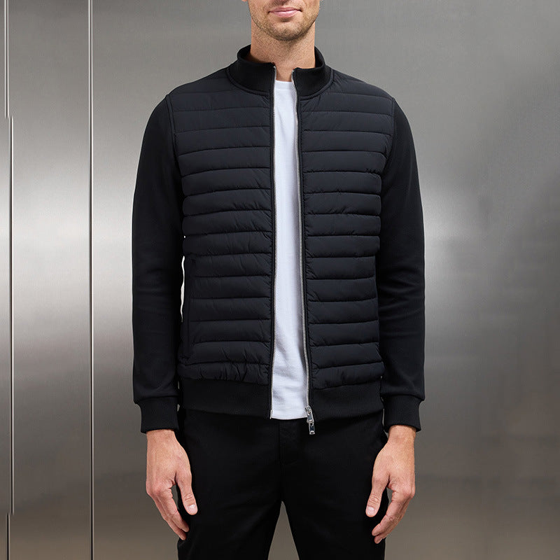 Lucas - Chaqueta de hombre acolchada ligera con cremallera frontal