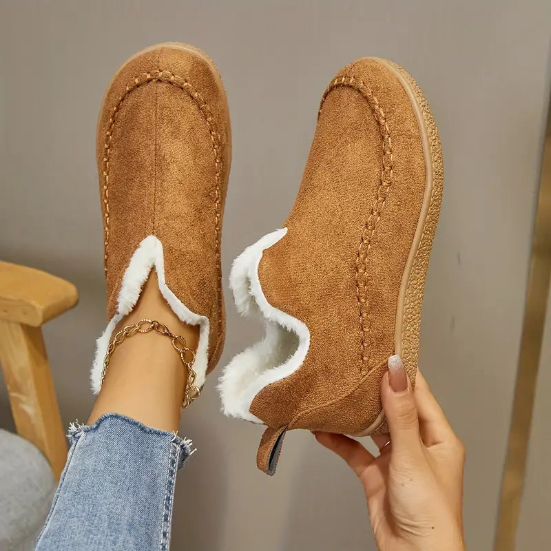 Paula - Zapatillas de mujer estilo casual con forro interior cálido