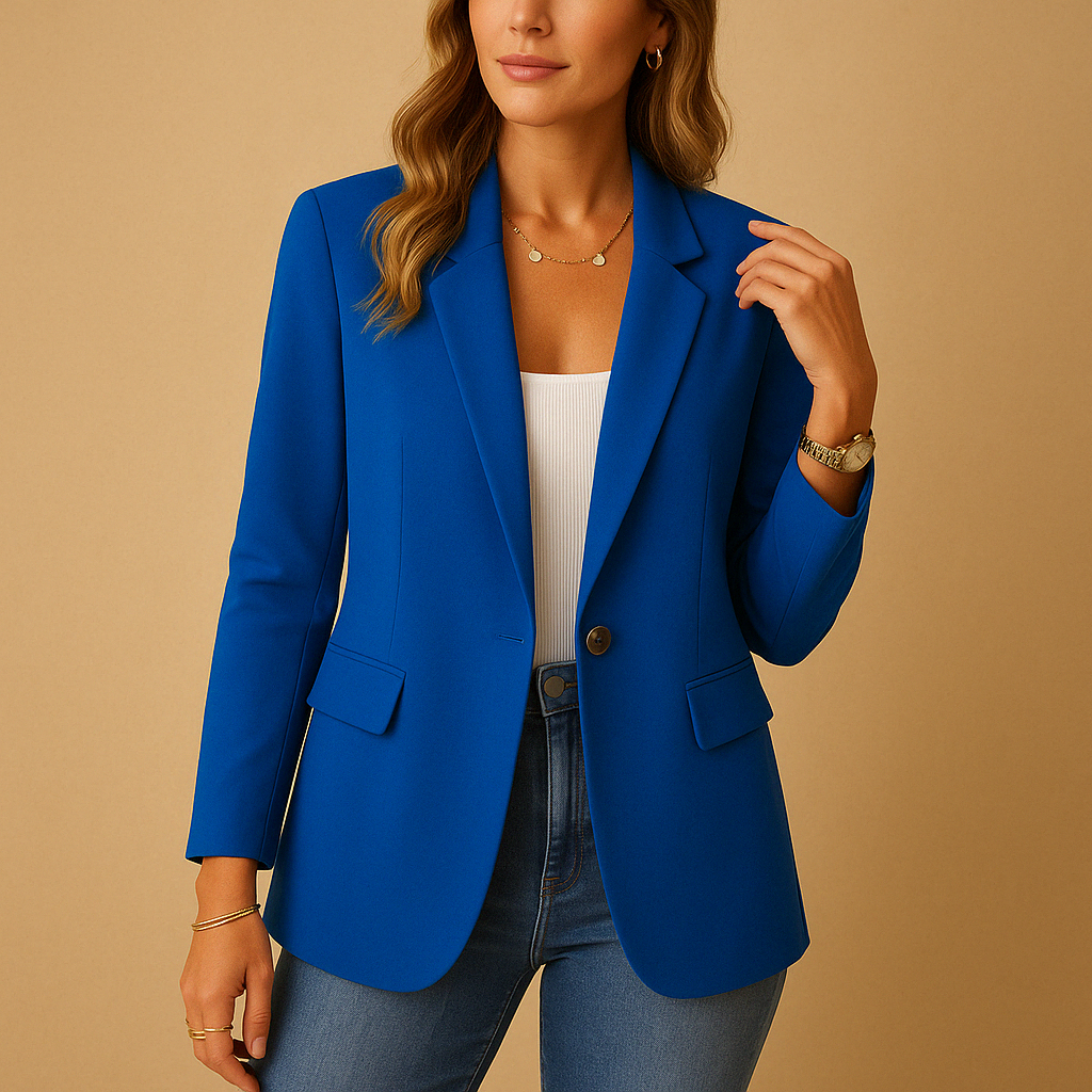 Valeria - Blazer de mujer entallado con solapa clásica