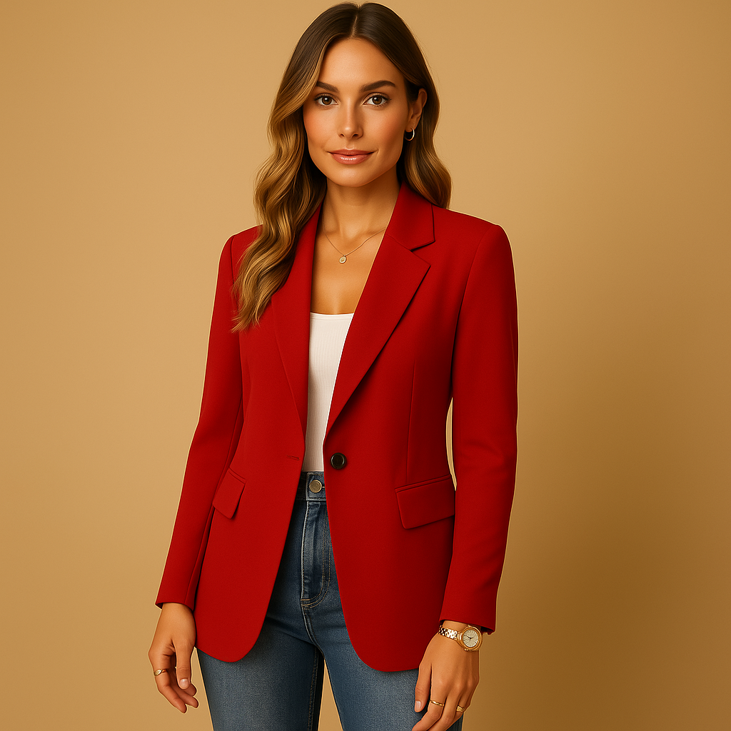 Valeria - Blazer de mujer entallado con solapa clásica
