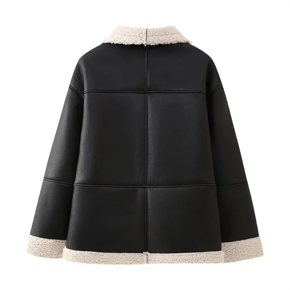 Liv – Chaqueta de piel de oveja para mujer en estilo oversize