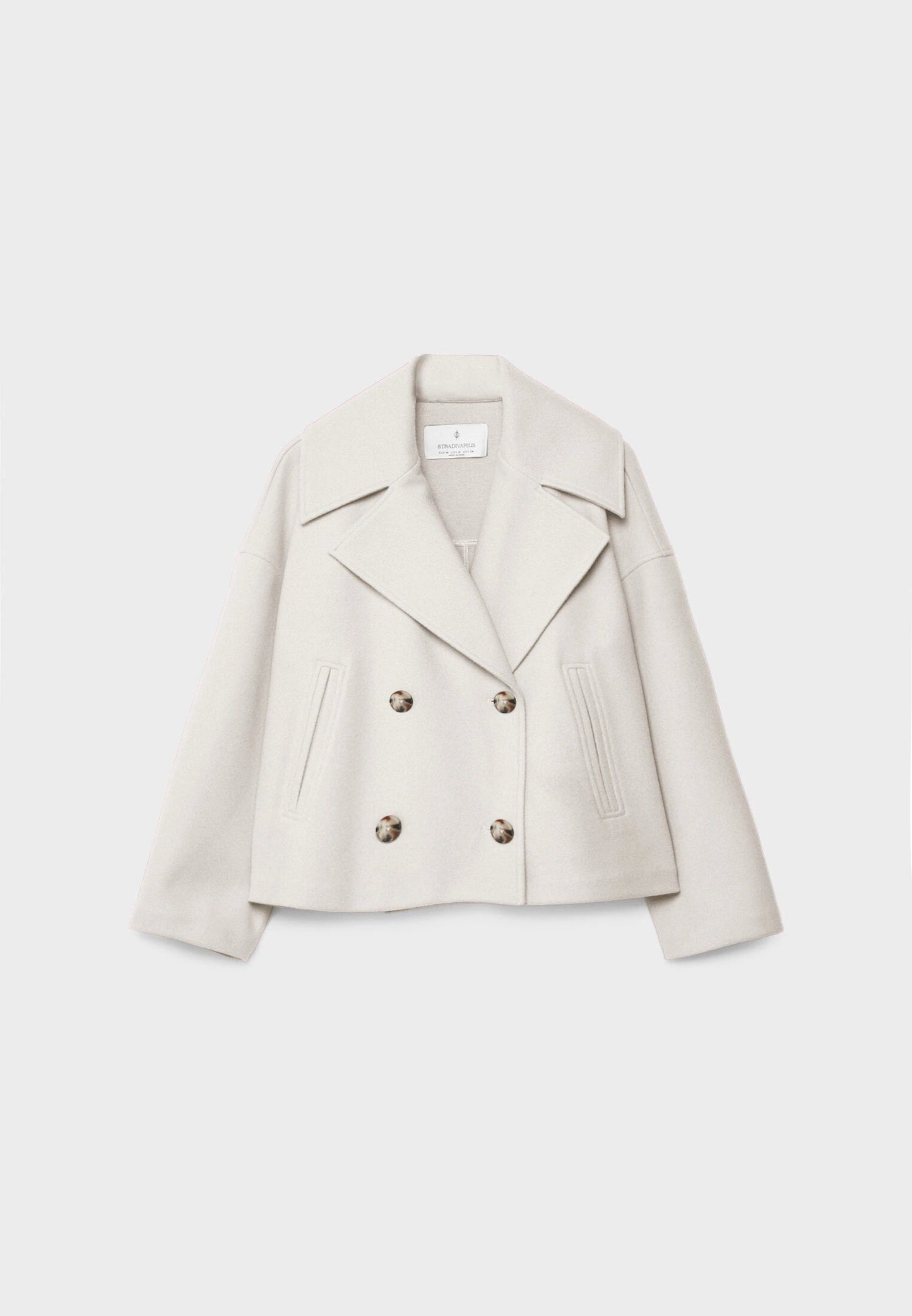 Natalia - Chaqueta corta de mujer con solapa y botones