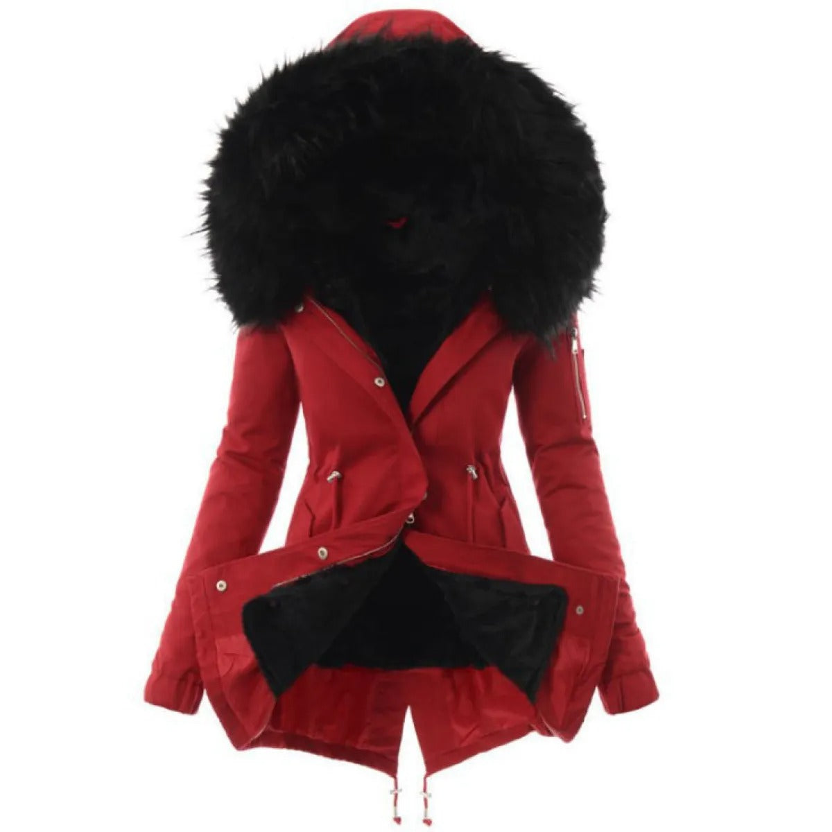 Aurora - Parka larga de mujer con capucha