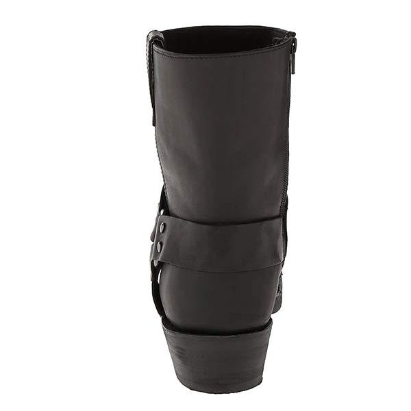 Nikolas - Botas de hombre en cuero estilo biker con hebilla