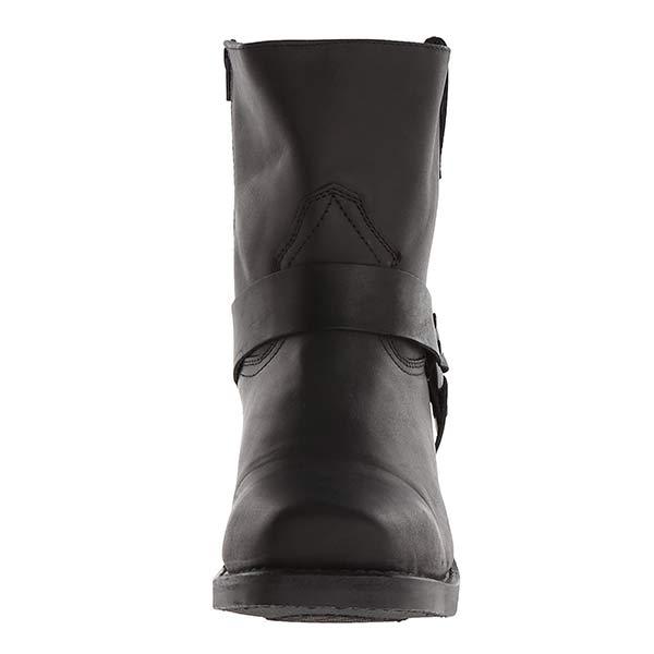 Nikolas - Botas de hombre en cuero estilo biker con hebilla