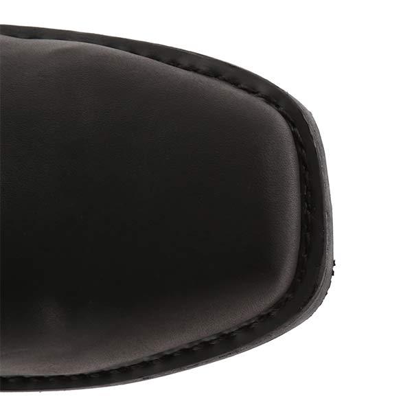 Nikolas - Botas de hombre en cuero estilo biker con hebilla