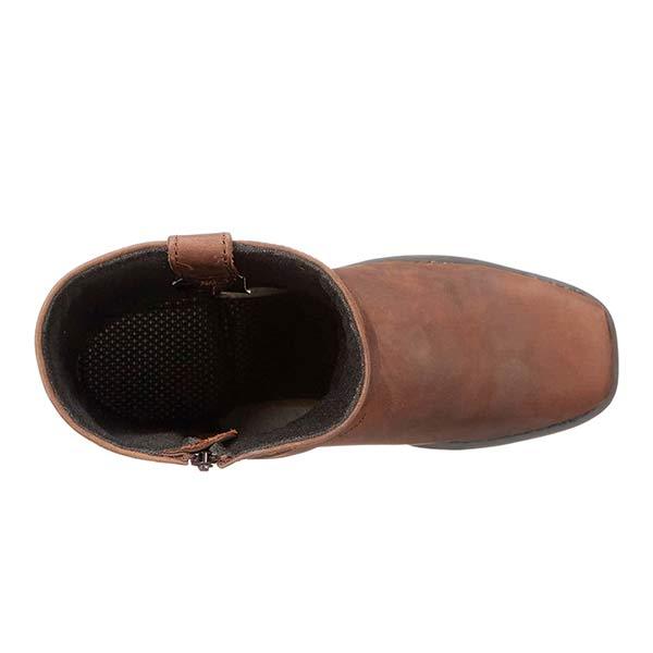 Nikolas - Botas de hombre en cuero estilo biker con hebilla