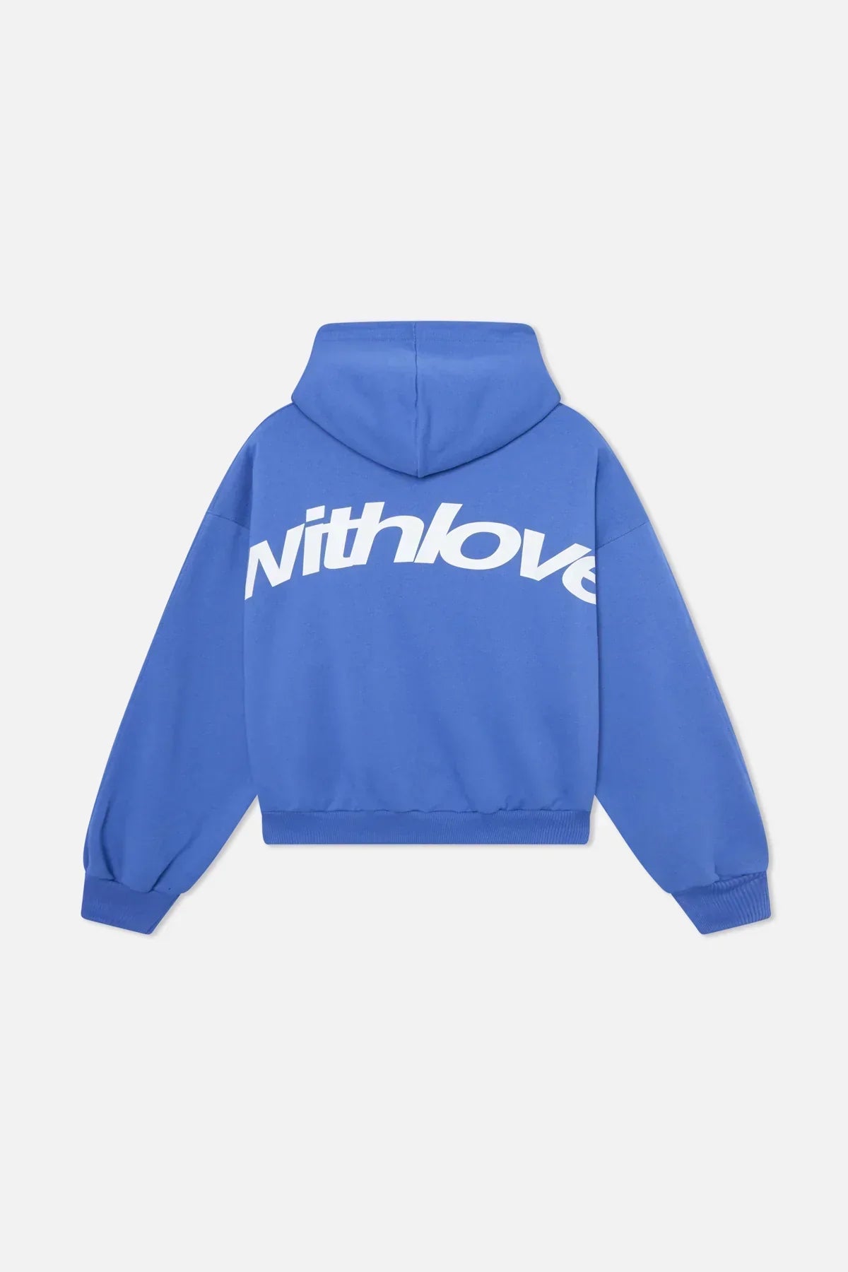 Sky - Sudadera cropped azul marino con pantalón vaquero ancho mujer