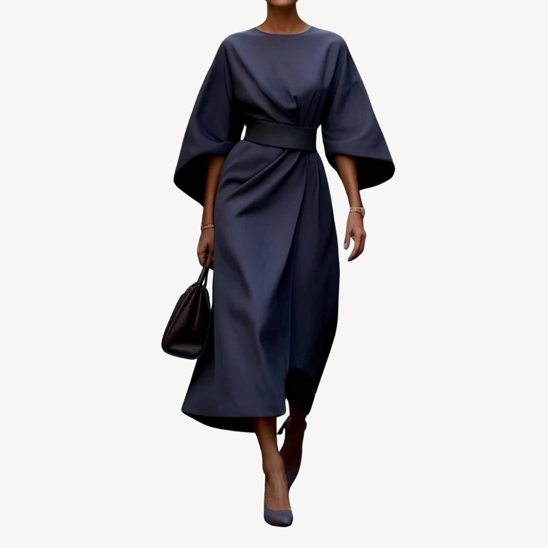 Aitana – Vestido midi con mangas amplias para mujer