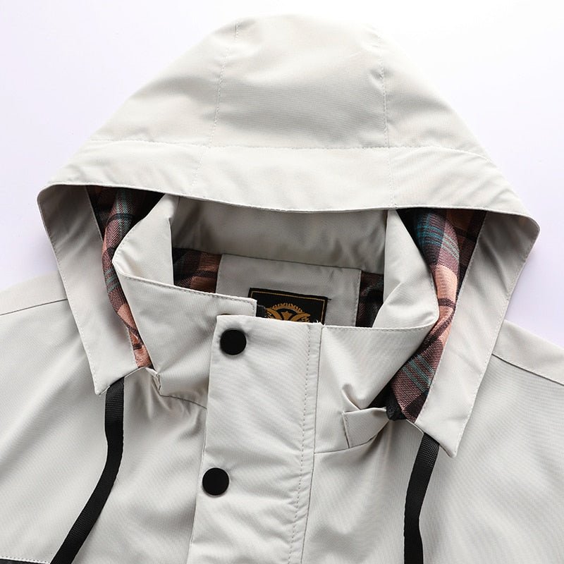 Hugo - Chaqueta negra con capucha multi-bolsillos hombre