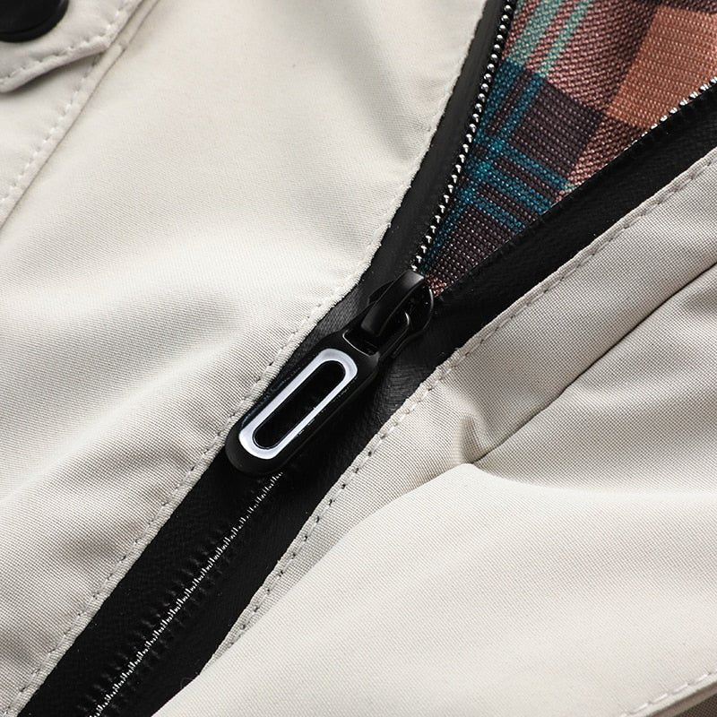 Hugo - Chaqueta negra con capucha multi-bolsillos hombre