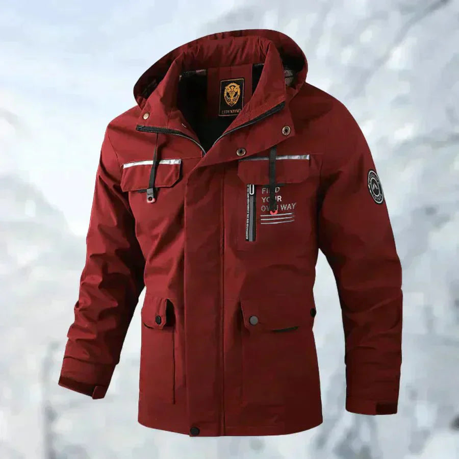 Hugo - Chaqueta negra con capucha multi-bolsillos hombre