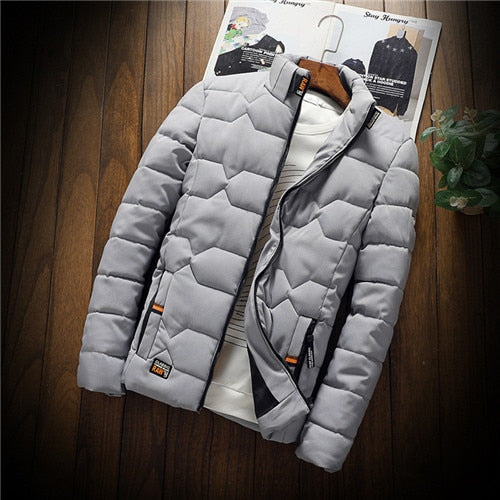 Adrián - Chaqueta de hombre acolchada con cremallera y bolsillos