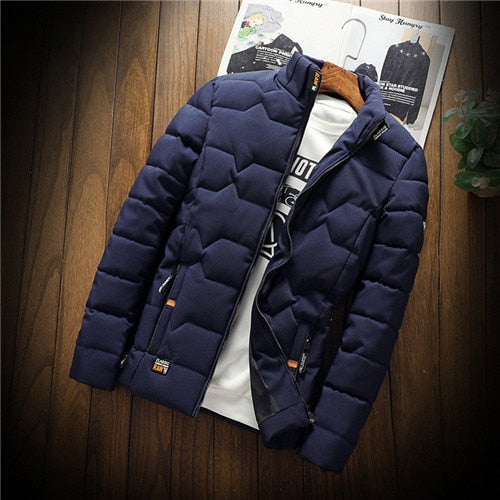 Adrián - Chaqueta de hombre acolchada con cremallera y bolsillos