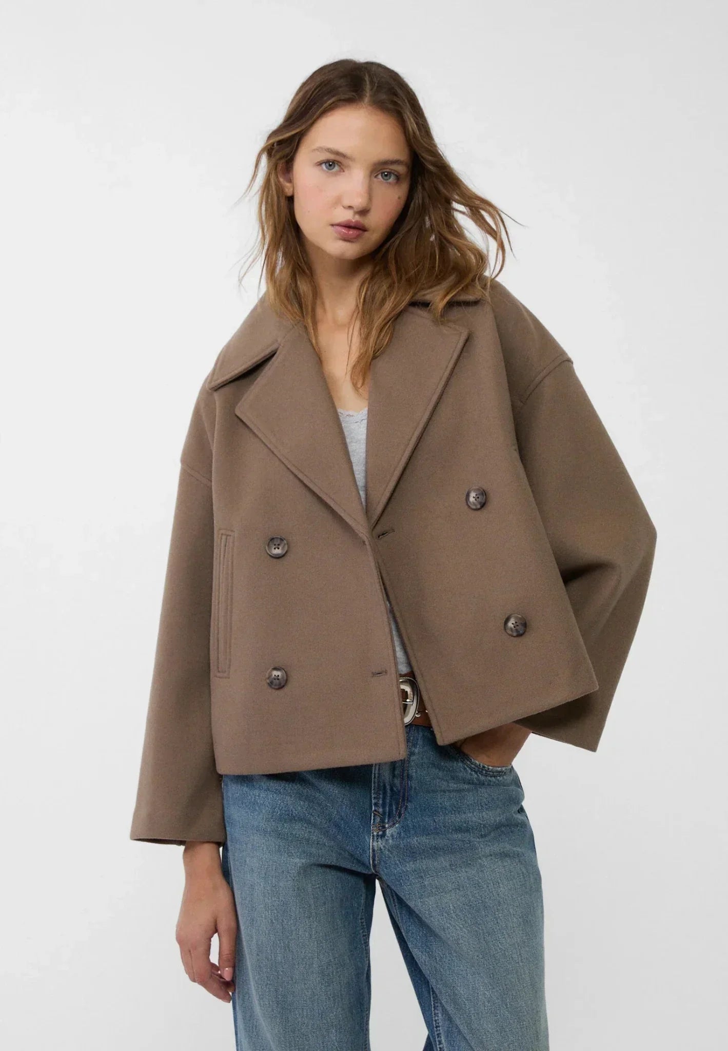 Elena - Chaqueta corta de mujer cruzada