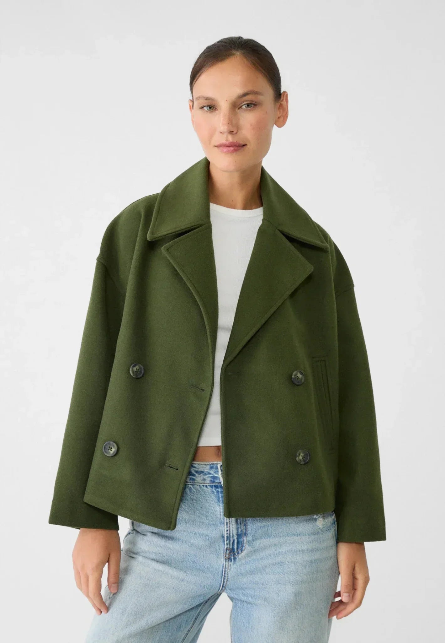 Elena - Chaqueta corta de mujer cruzada