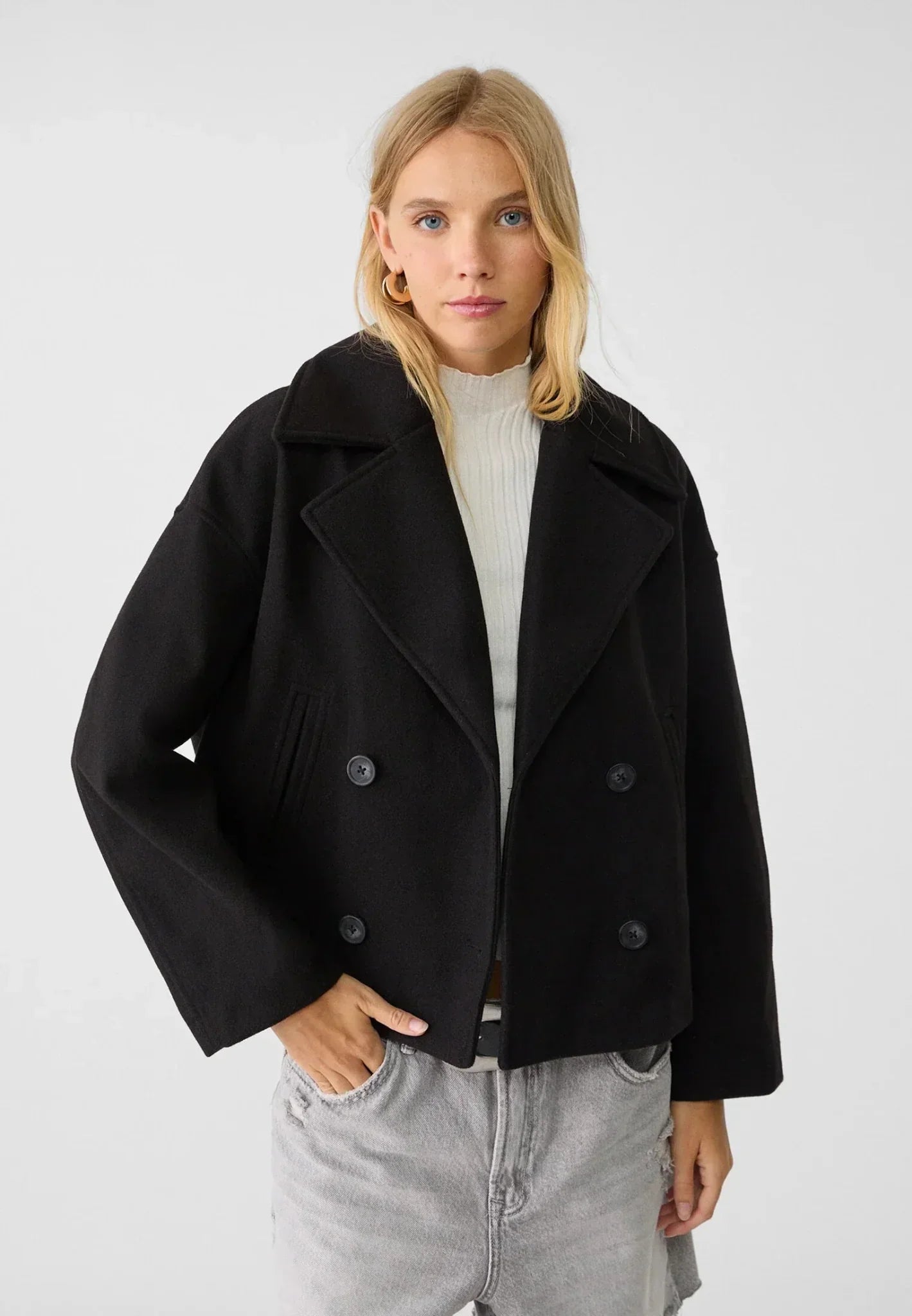Elena - Chaqueta corta de mujer cruzada