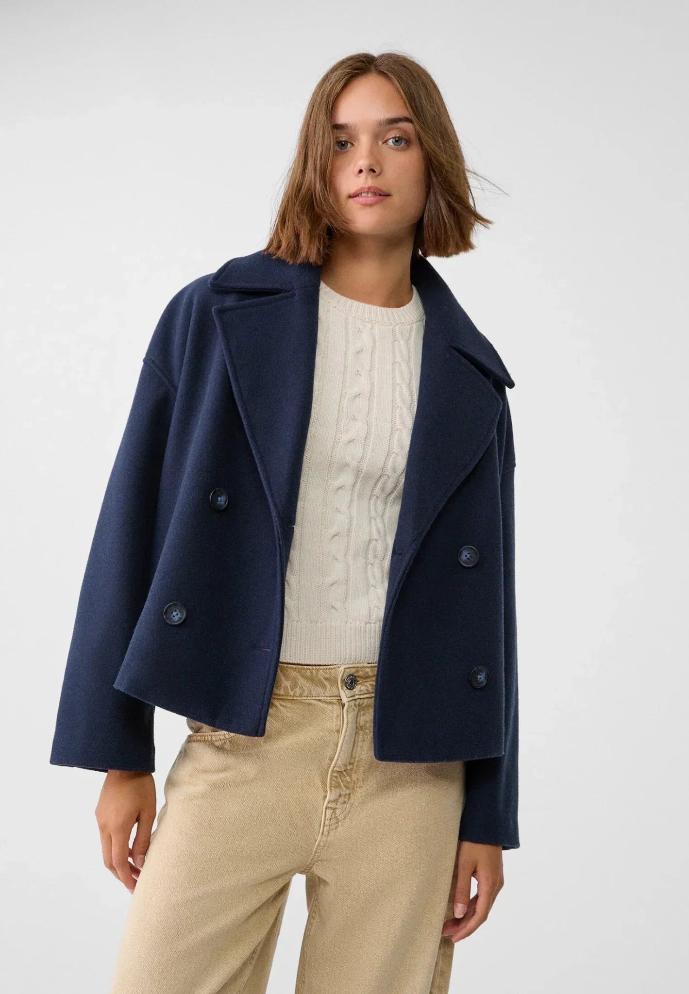 Elena - Chaqueta corta de mujer cruzada