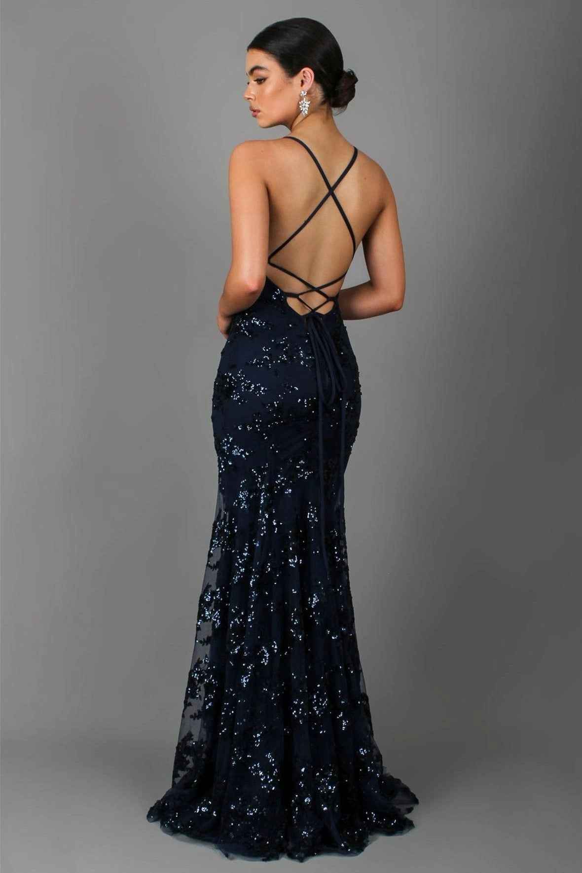 Camila - Vestido largo de fiesta con tirantes mujer