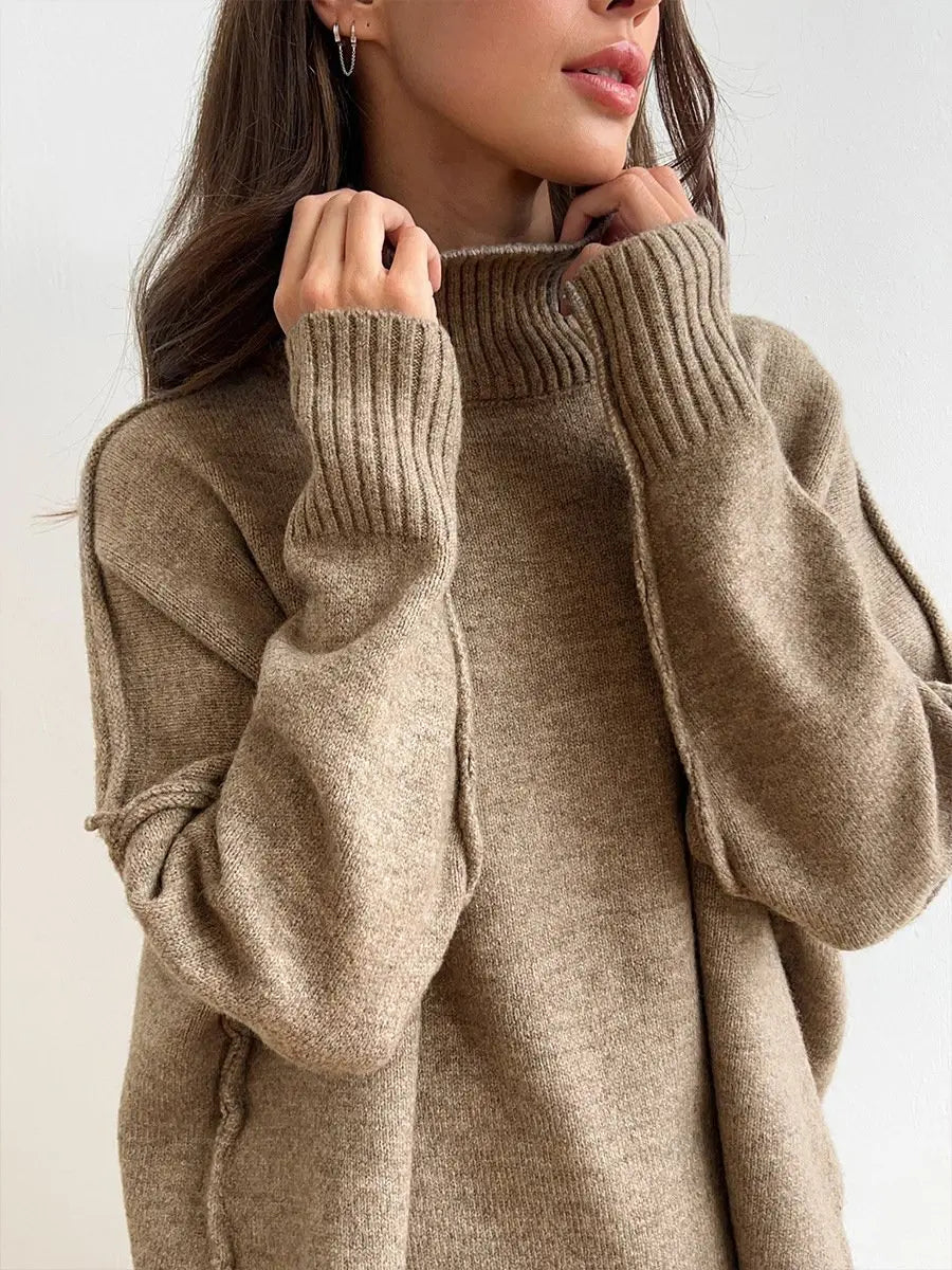 Elisa - Conjunto Mujer De Punto Con Jersey Oversize Y Pantalón Ancho