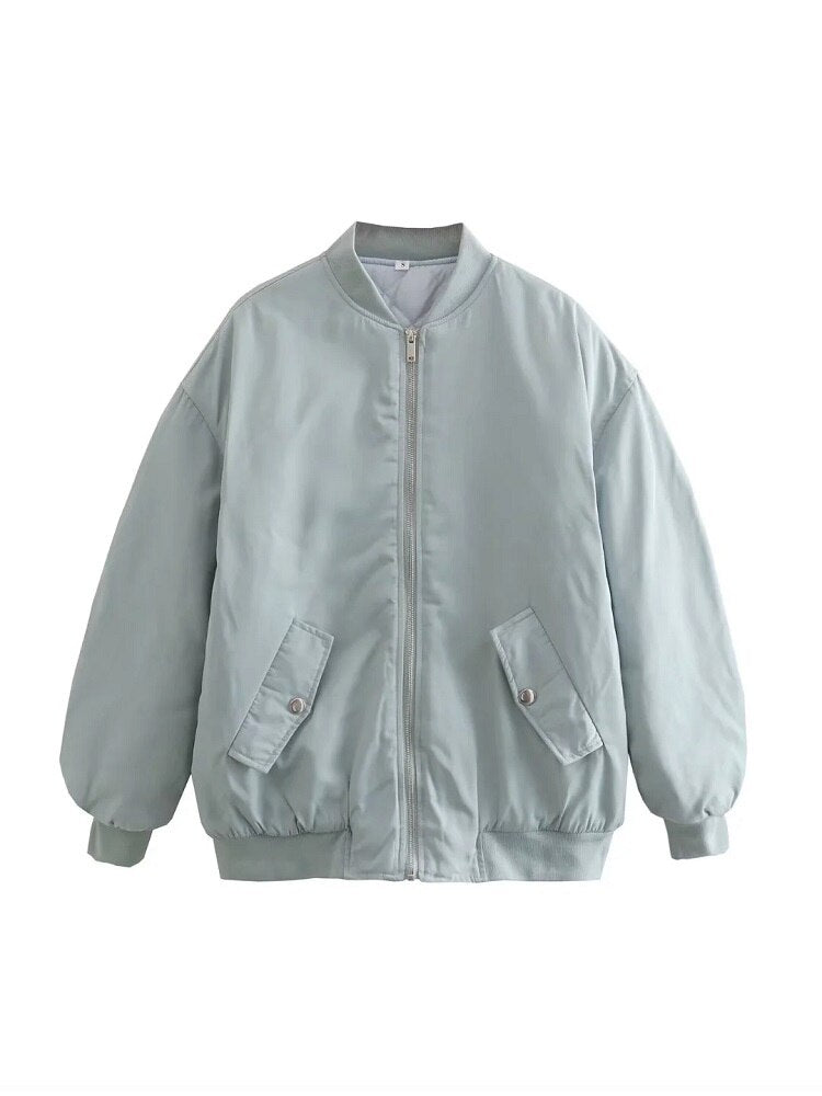 Aurora - Chaqueta bomber para mujer ligera y casual